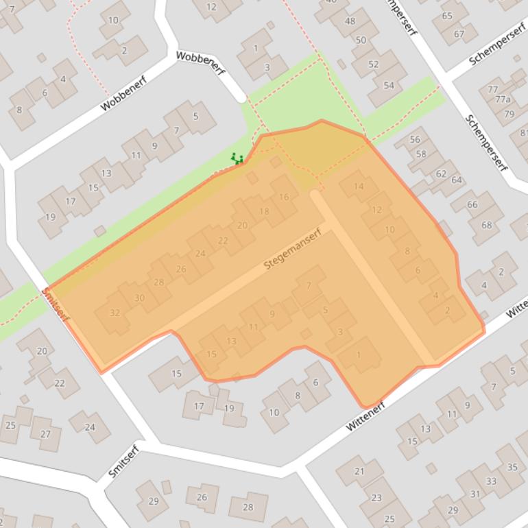 Kaart van postcodegebied 7951JT.