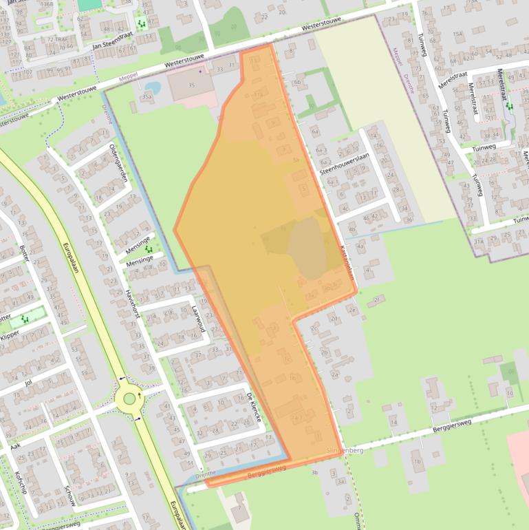 Kaart van postcodegebied 7951KD.