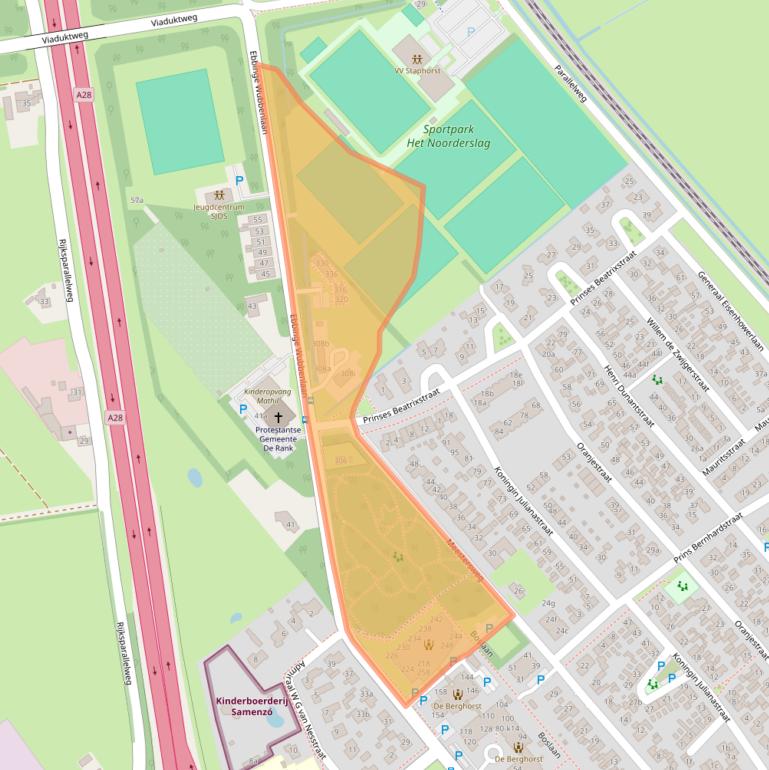 Kaart van postcodegebied 7951LB.