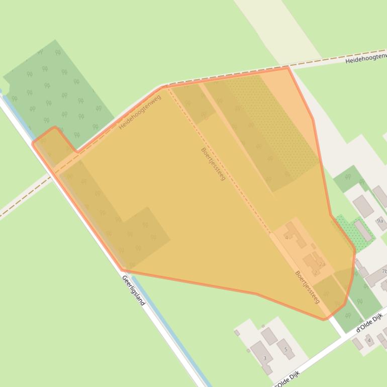 Kaart van postcodegebied 7951LC.