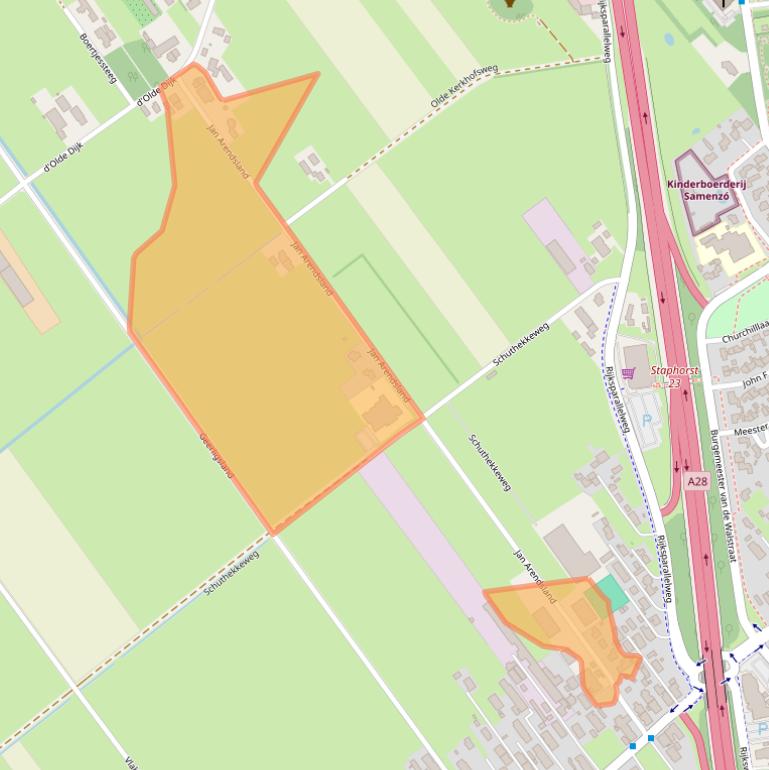 Kaart van postcodegebied 7951LD.