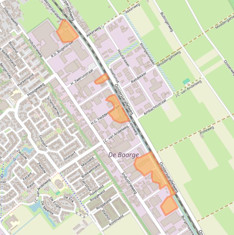 Kaart van postcodegebied 7951LL.