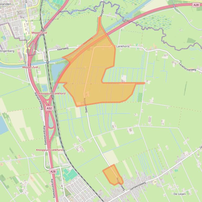 Kaart van postcodegebied 7951LP.