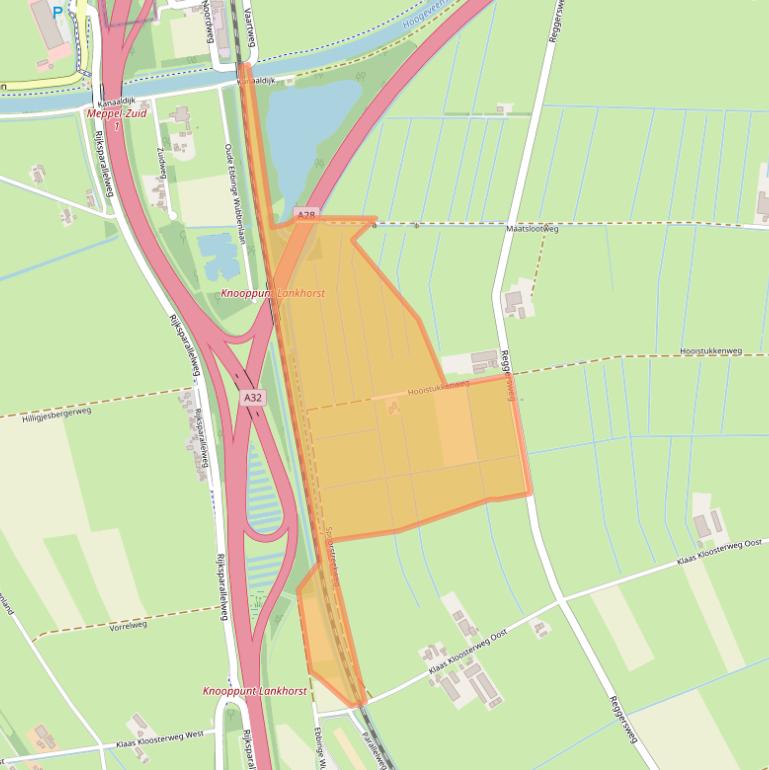 Kaart van postcodegebied 7951LR.