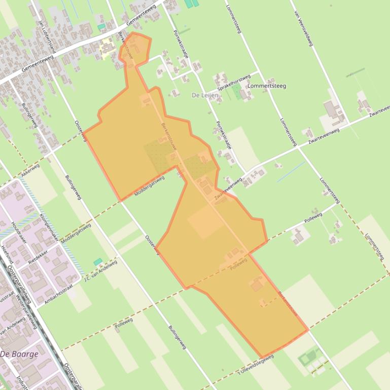 Kaart van postcodegebied 7951NC.
