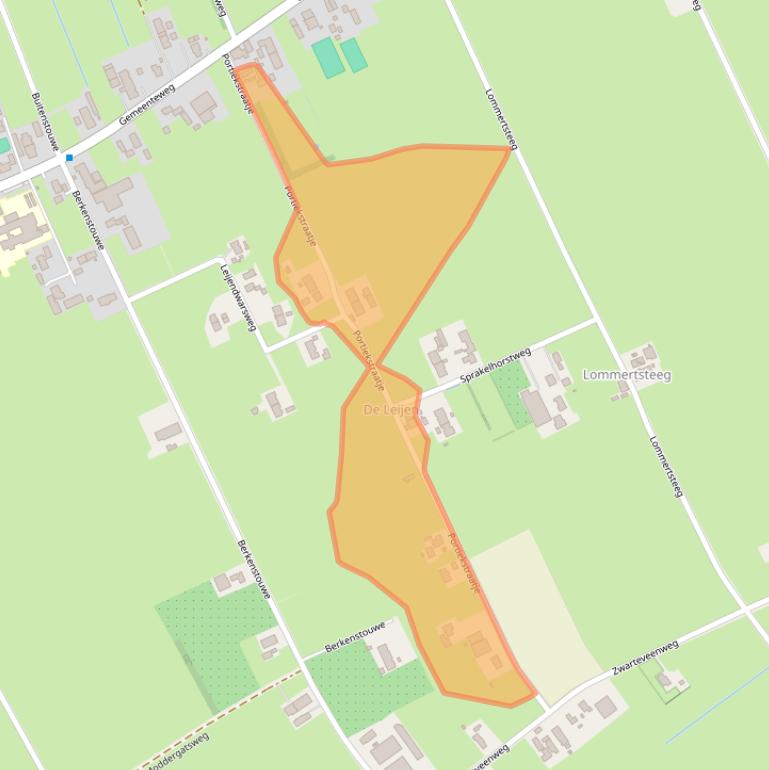 Kaart van postcodegebied 7951NE.