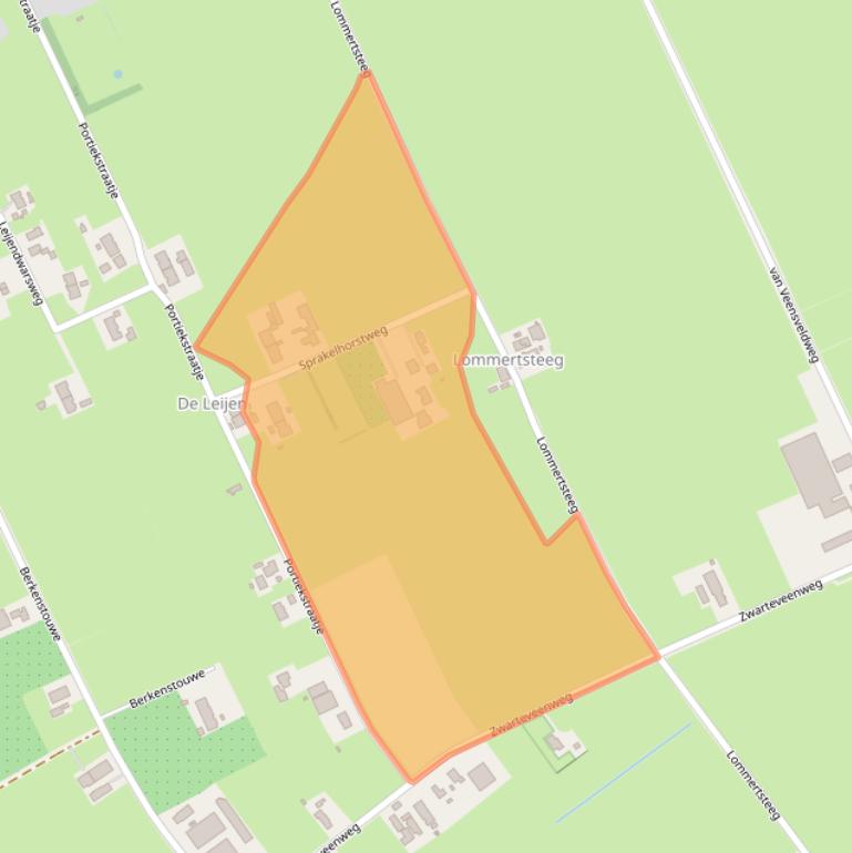 Kaart van postcodegebied 7951NG.