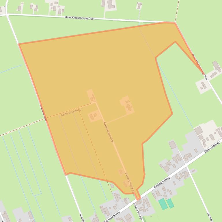 Kaart van postcodegebied 7951NT.