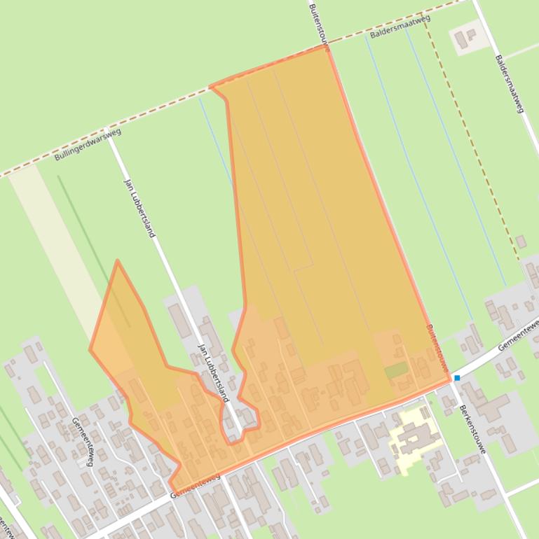 Kaart van postcodegebied 7951PB.