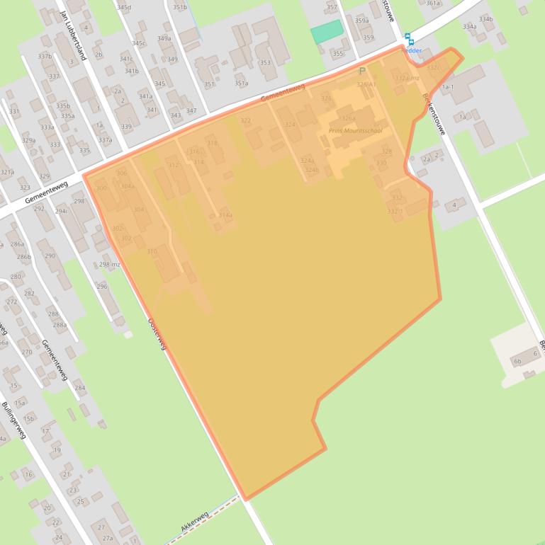 Kaart van postcodegebied 7951PE.