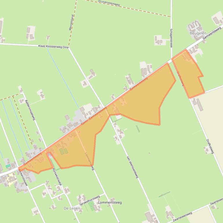 Kaart van postcodegebied 7951PG.