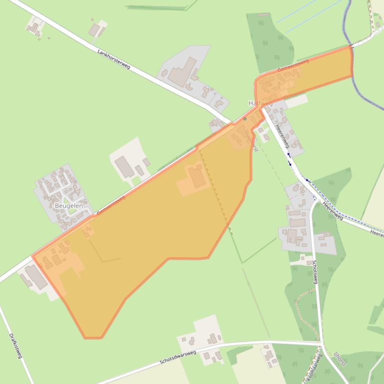 Kaart van postcodegebied 7951PH.