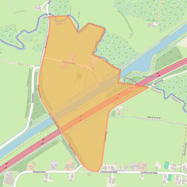 Kaart van postcodegebied 7951PT.