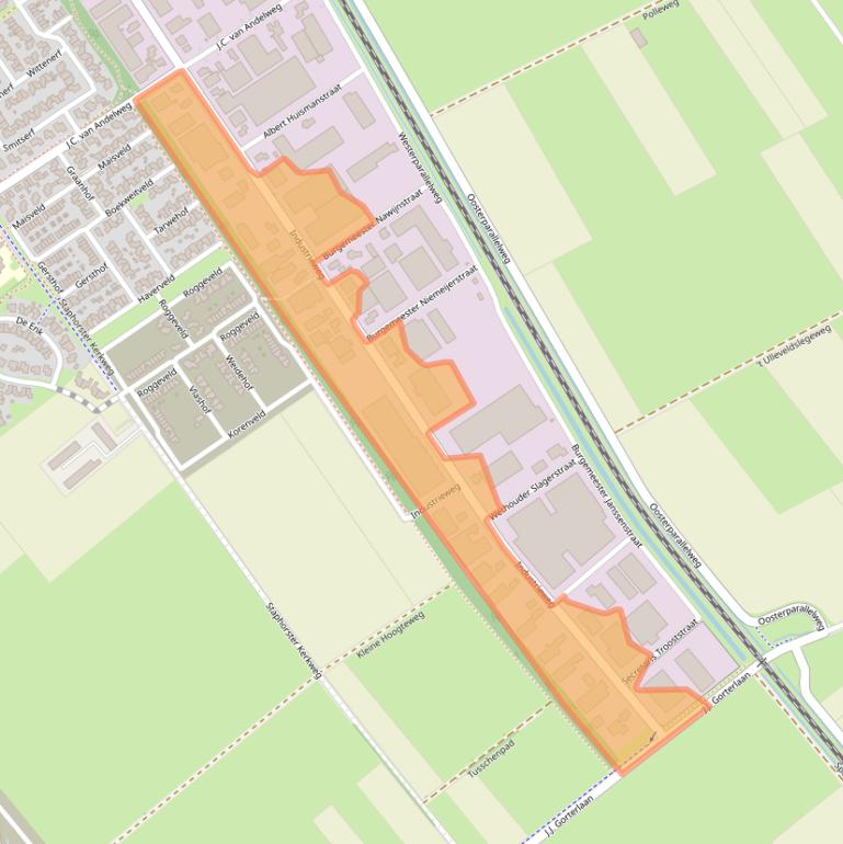 Kaart van postcodegebied 7951TA.