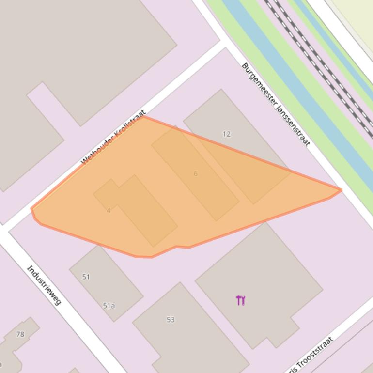 Kaart van postcodegebied 7951TJ.