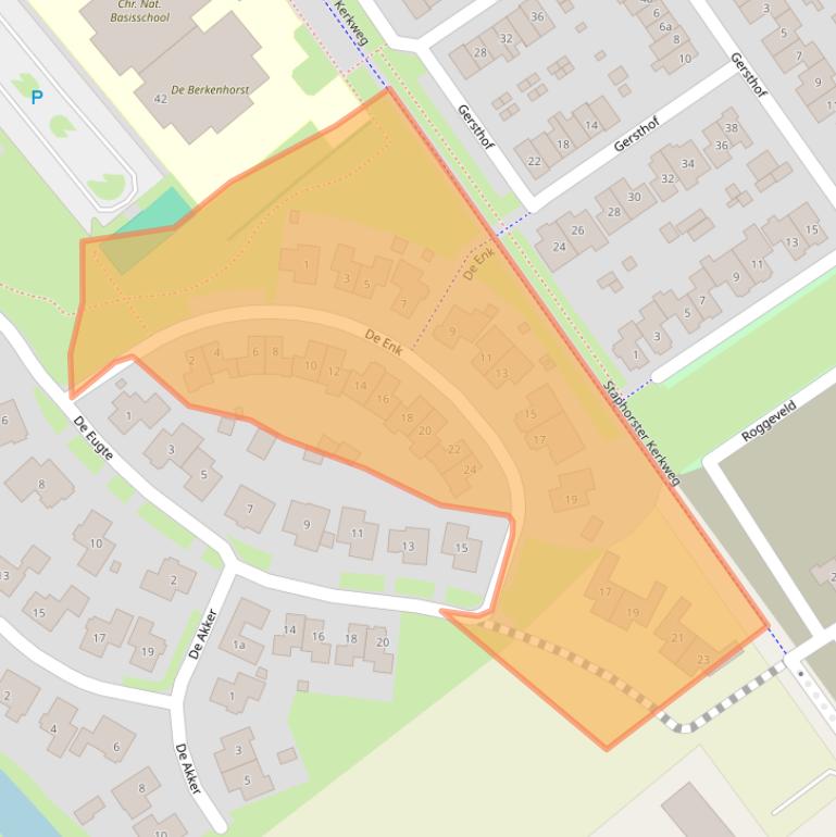 Kaart van postcodegebied 7951WK.