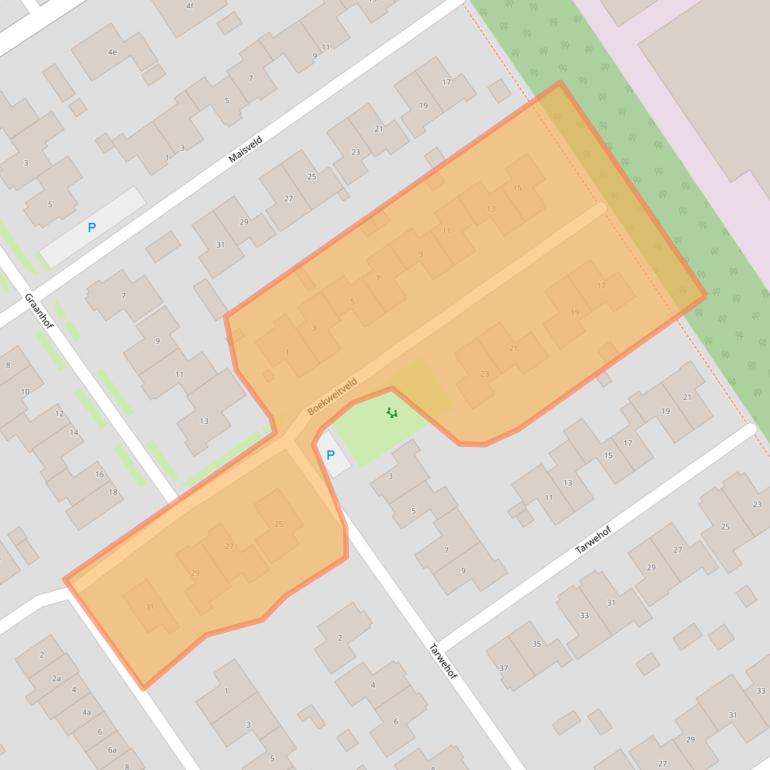 Kaart van postcodegebied 7951XD.