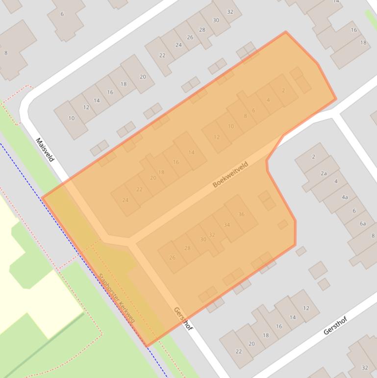 Kaart van postcodegebied 7951XE.