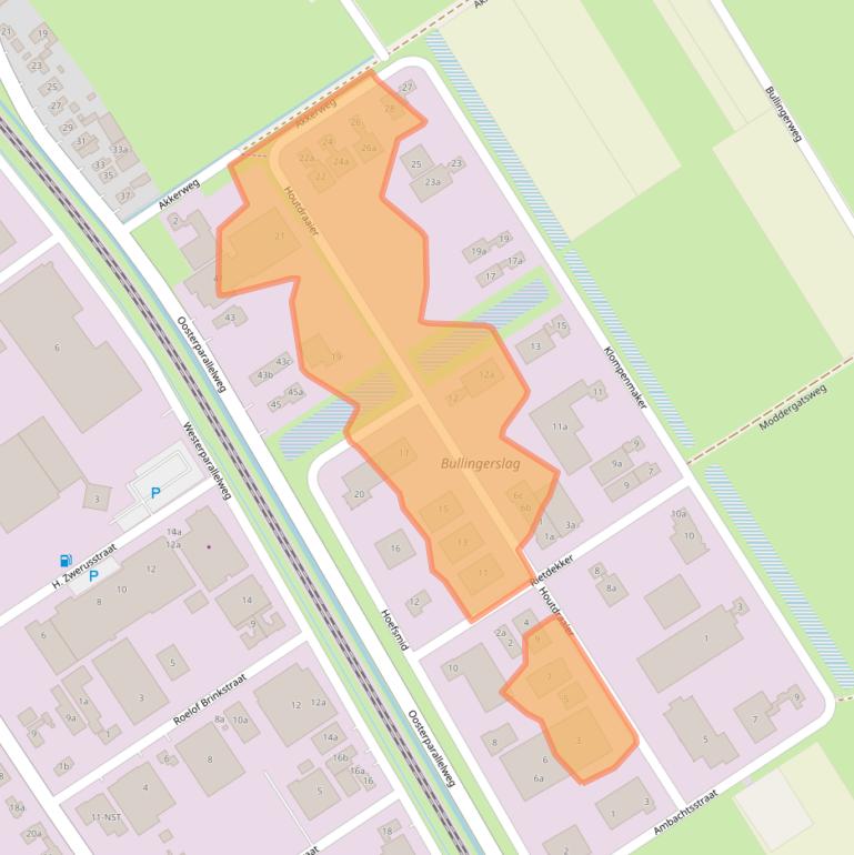 Kaart van postcodegebied 7951ZB.