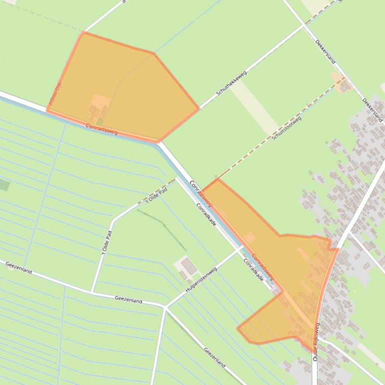 Kaart van postcodegebied 7954DV.