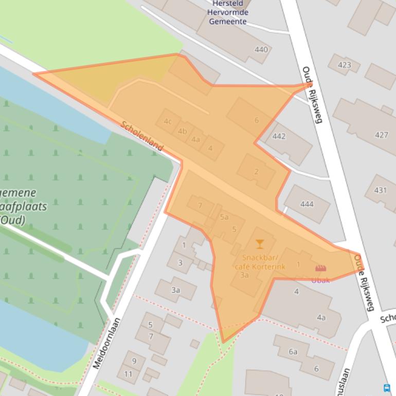 Kaart van postcodegebied 7954EN.