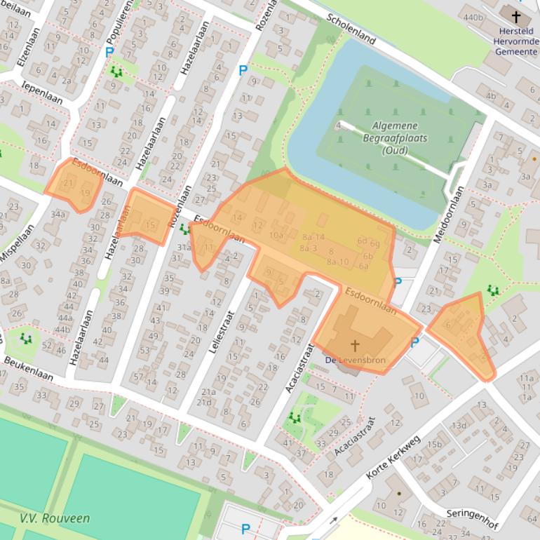 Kaart van postcodegebied 7954ER.