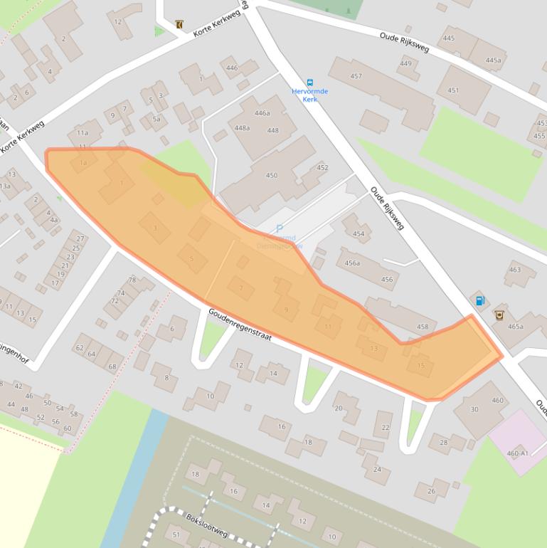 Kaart van postcodegebied 7954GB.