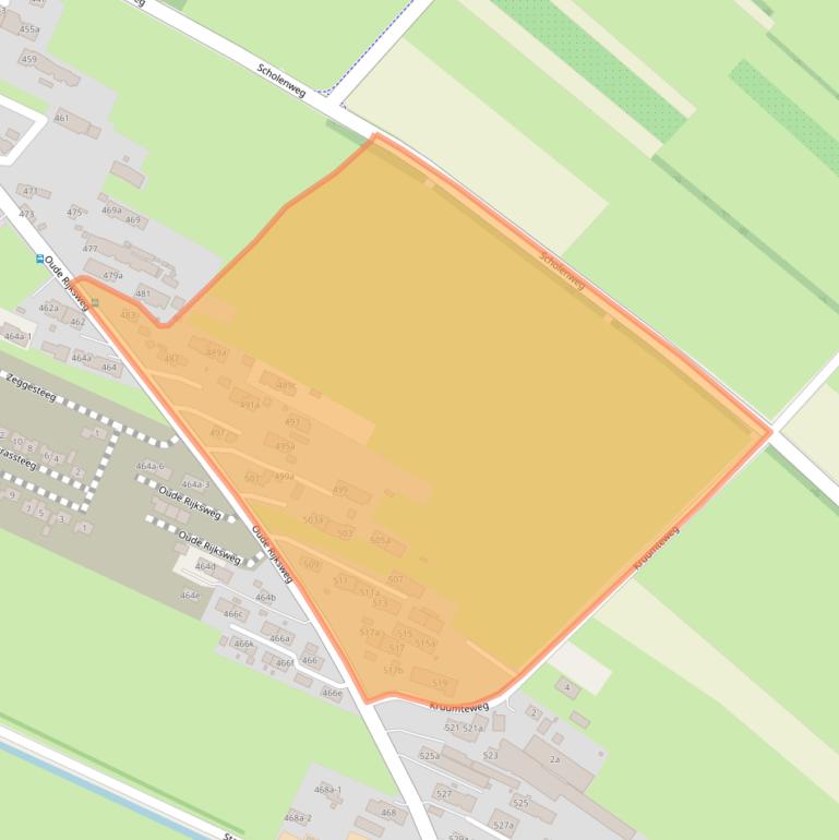 Kaart van postcodegebied 7954GK.