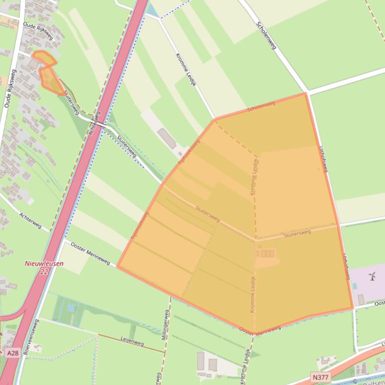 Kaart van postcodegebied 7954GX.