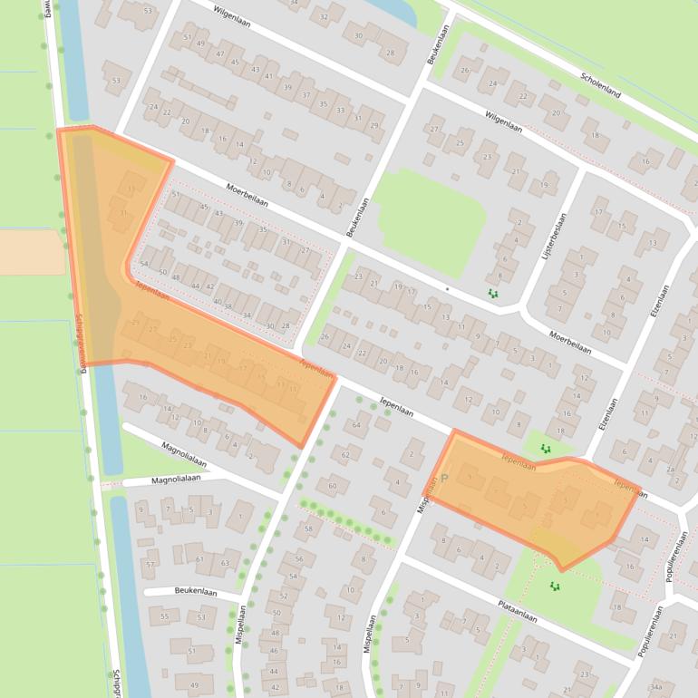 Kaart van postcodegebied 7954HD.