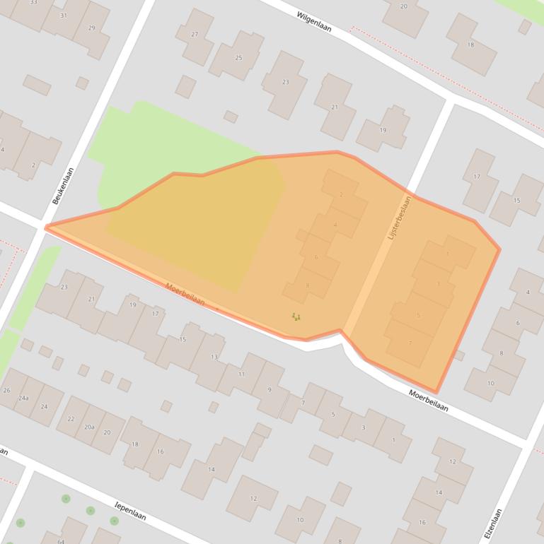 Kaart van postcodegebied 7954HE.