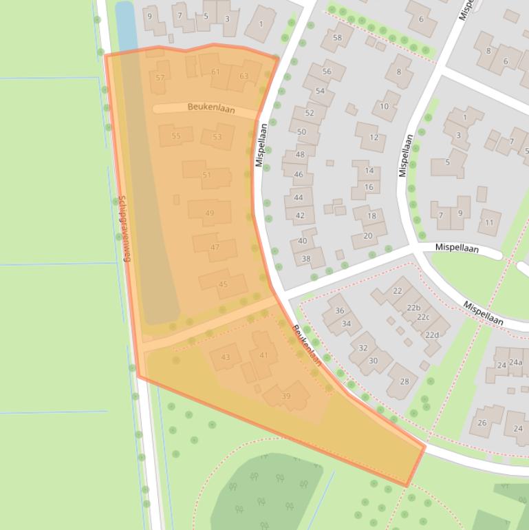 Kaart van postcodegebied 7954HN.