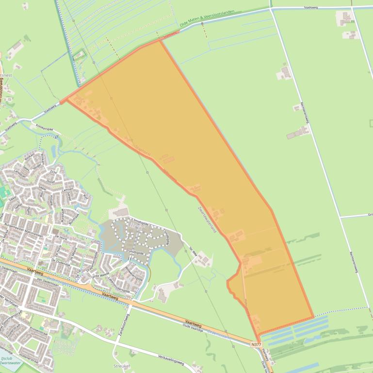 Kaart van postcodegebied 7954PB.