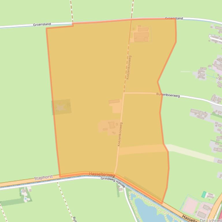 Kaart van postcodegebied 7954PH.