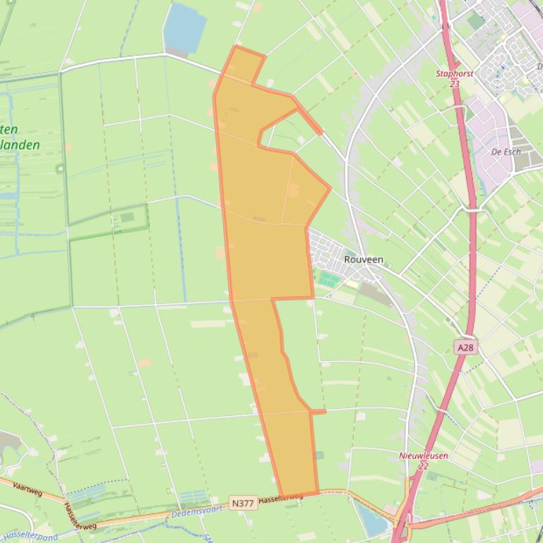 Kaart van postcodegebied 7954PS.