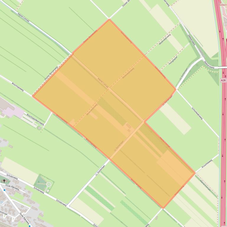 Kaart van postcodegebied 7954XW.