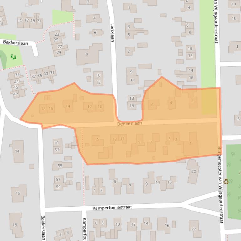 Kaart van postcodegebied 7955AG.
