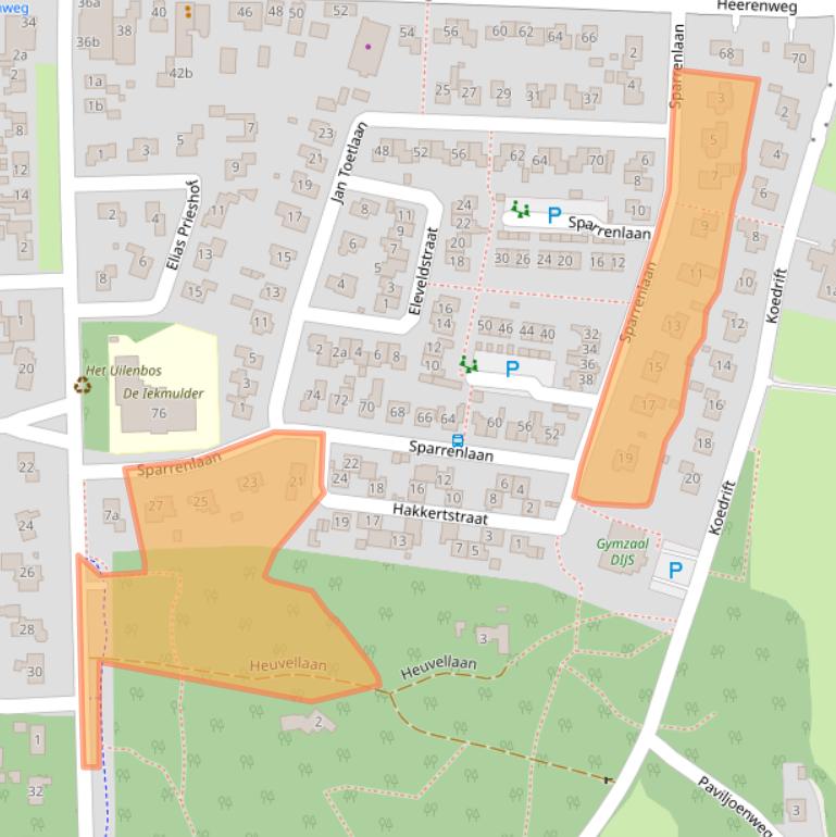 Kaart van postcodegebied 7955AL.