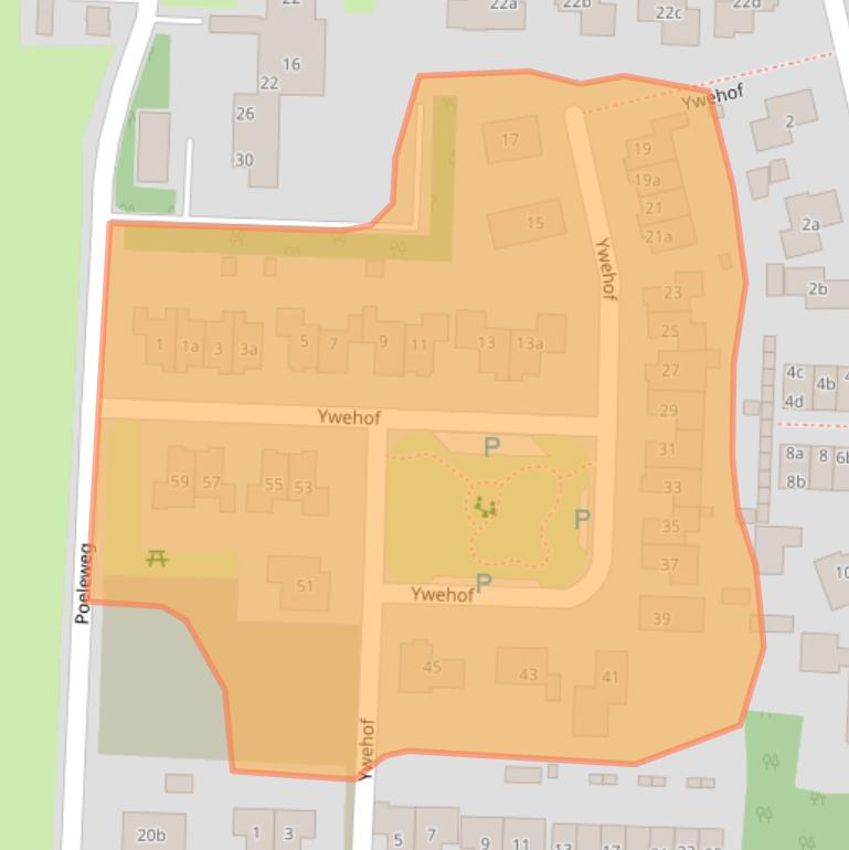 Kaart van postcodegebied 7955BD.