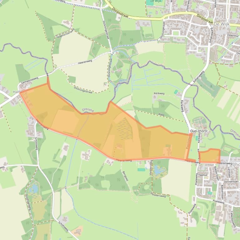 Kaart van postcodegebied 7955PA.