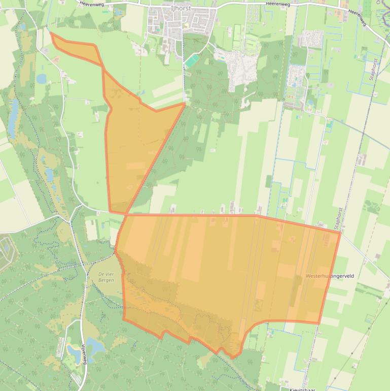 Kaart van postcodegebied 7955PM.