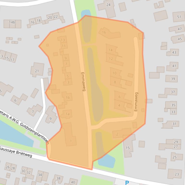 Kaart van postcodegebied 7957AD.