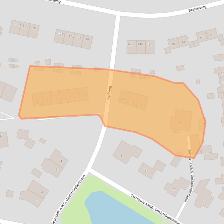 Kaart van postcodegebied 7957AE.