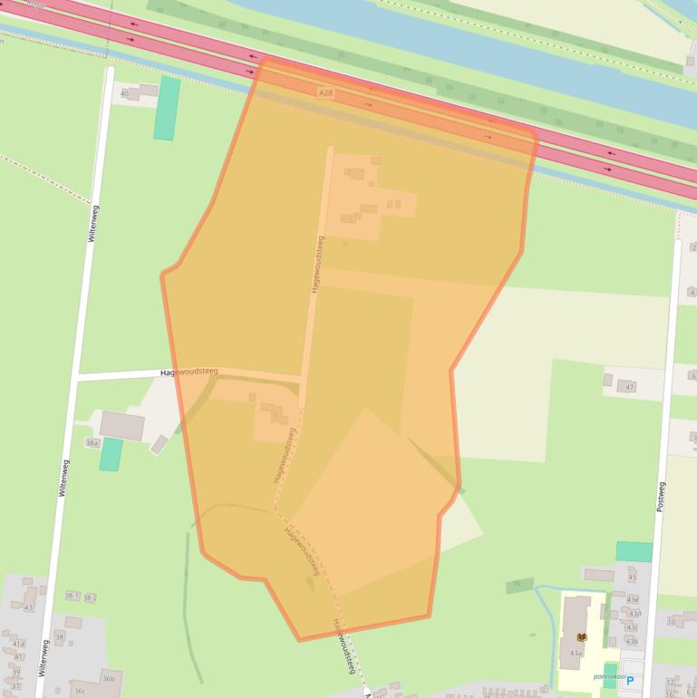 Kaart van postcodegebied 7957AP.