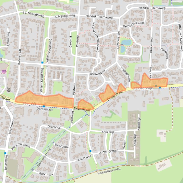 Kaart van postcodegebied 7957AT.