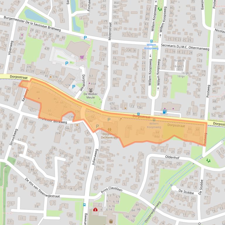 Kaart van postcodegebied 7957AW.