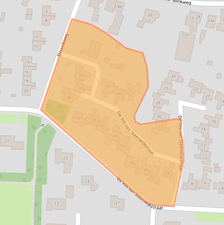 Kaart van postcodegebied 7957BH.