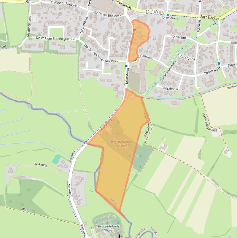 Kaart van postcodegebied 7957BK.