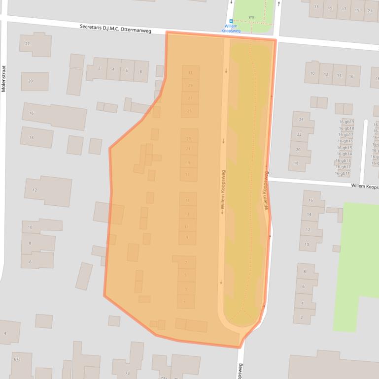 Kaart van postcodegebied 7957BP.