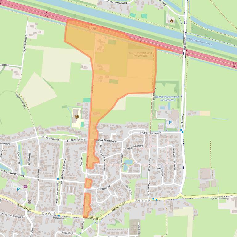 Kaart van postcodegebied 7957BW.